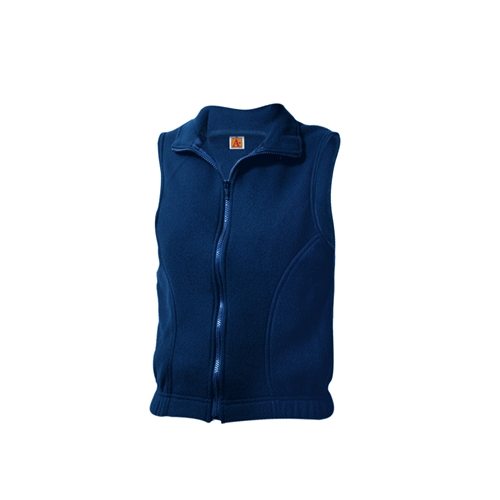 navy polar fleece vest