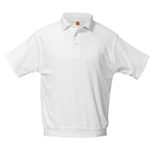 White Jersey Banded Polos (Overblouses)