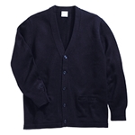 Navy V-neck 2 pocket cardigan